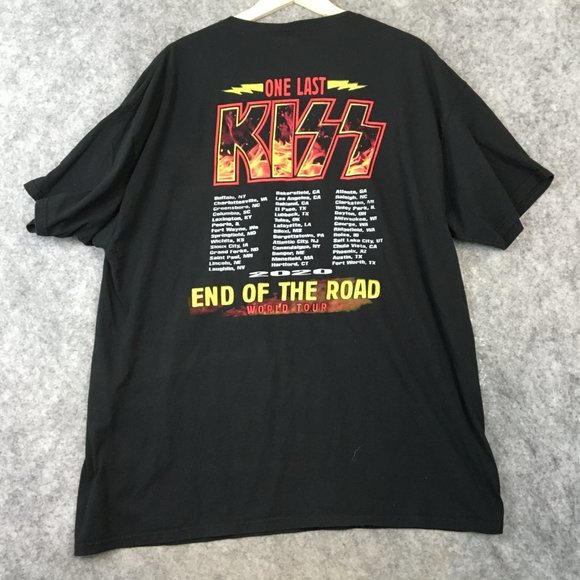 Kiss T Shirt XXL 2XL 2020 The Final Tour Ever End of the Road World Tour Double - Picture 11 of 12